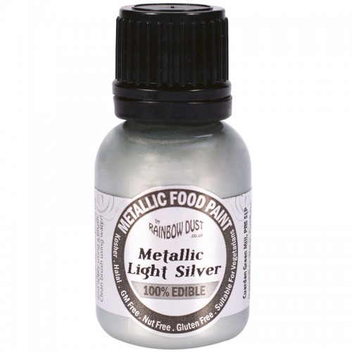 Tinta Comestível Prateada